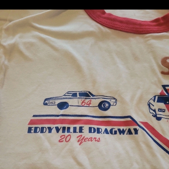 80s vintage Eddyville dragway racing t shirt Size: M made in the USA - Picture 8 of 8